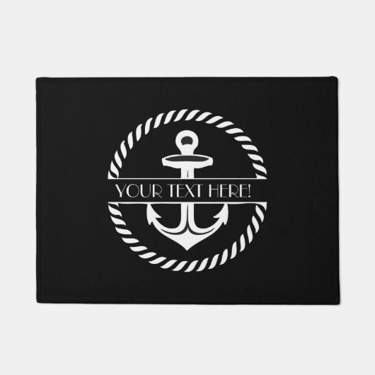Anker- mit Namen zum personalisieren ドアマット (正面)