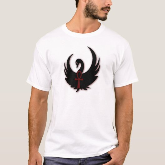 Ankhの黒鳥 Tシャツ (正面)