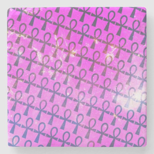 Ankhパターン ストーンコースター (正面)