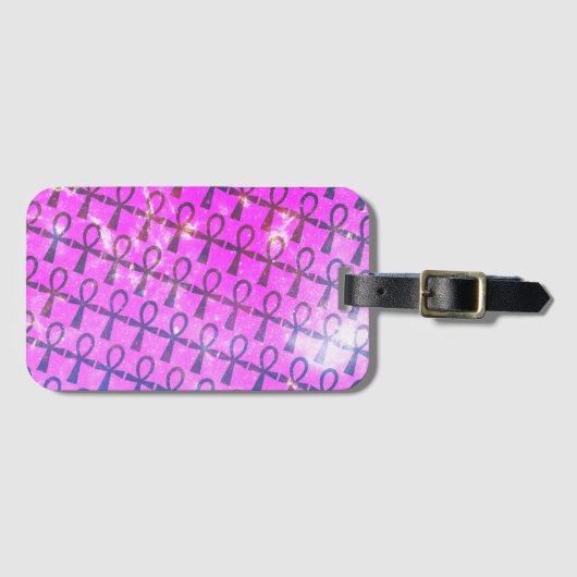 Ankhパターン ラゲッジタグ (正面横)