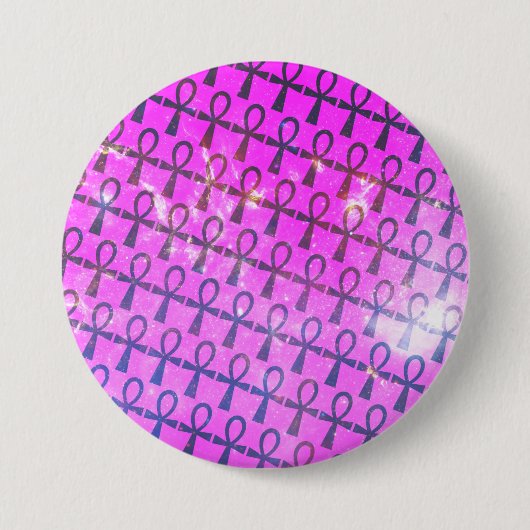 Ankhパターン 缶バッジ (正面)