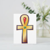 Ankh-生命の古代エジプトの記号 ポストカード (スタンド正面)