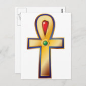 Ankh-生命の古代エジプトの記号 ポストカード (正面/裏面)