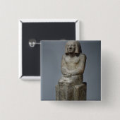 Ankh、Horusの司祭、早い君主のPeの彫像 缶バッジ (正面&裏面)