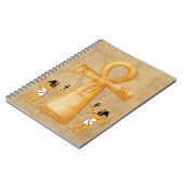 Ankh Key Of Life On Hieroglyph Notebook ノートブック (左側)
