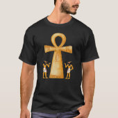Ankh Key Of Life On Hieroglyph Tシャツ (正面)