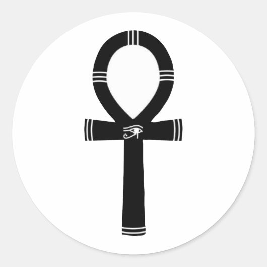 Ankh Symbol – 人生への鍵 ラウンドシール (正面)