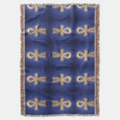 Ankh Symbol Bedeutung – Schlüssel des Lebens スローブランケット (正面縦)