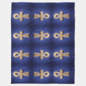 Ankh Symbol Bedeutung – Schlüssel des Lebens フリースブランケット (正面)