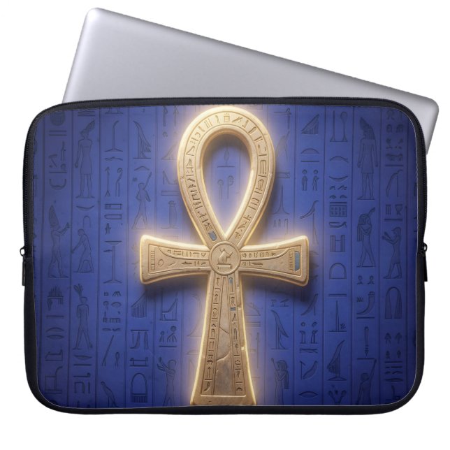 Ankh Symbol Bedeutung – Schlüssel des Lebens ラップトップスリーブ (正面)