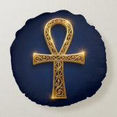Ankh Symbol Bedeutung – Schlüssel des Lebens´10 ラウンドクッション (裏面)
