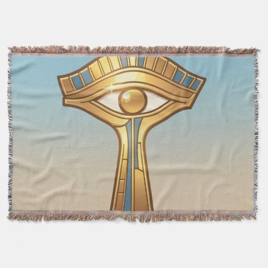 Ankh Symbol Bedeutung – Schlüssel des Lebens´11 スローブランケット (正面)