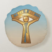 Ankh Symbol Bedeutung – Schlüssel des Lebens´11 ラウンドクッション (裏面)