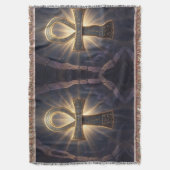 Ankh Symbol Bedeutung – Schlüssel des Lebens´12 スローブランケット (正面縦)