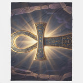 Ankh Symbol Bedeutung – Schlüssel des Lebens´12 フリースブランケット (正面)