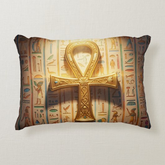 Ankh Symbol Bedeutung – Schlüssel des Lebens´1 アクセントクッション (正面)