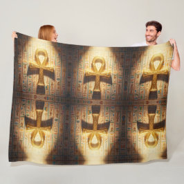 Ankh Symbol Bedeutung – Schlüssel des Lebens´1 フリースブランケット