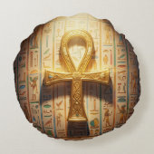 Ankh Symbol Bedeutung – Schlüssel des Lebens´1 ラウンドクッション (裏面)