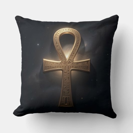 Ankh Symbol Bedeutung – Schlüssel des Lebens´2 クッション (正面)