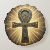 Ankh Symbol Bedeutung – Schlüssel des Lebens´4 ラウンドクッション (裏面)