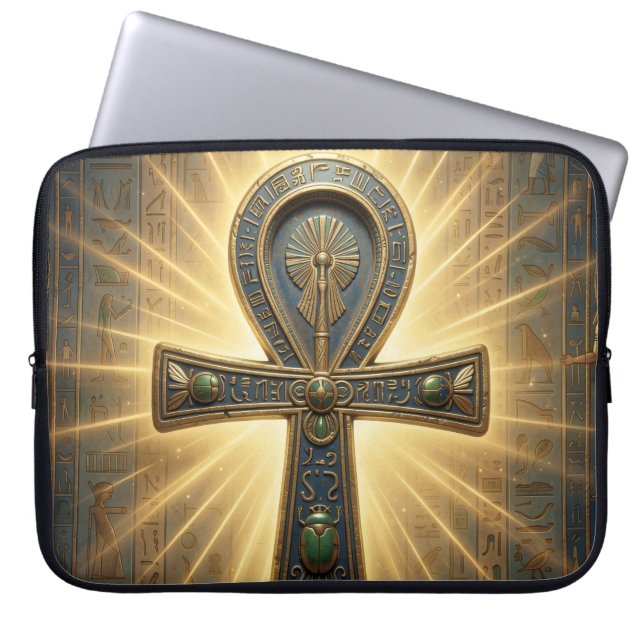 Ankh Symbol Bedeutung – Schlüssel des Lebens´4 ラップトップスリーブ (正面)