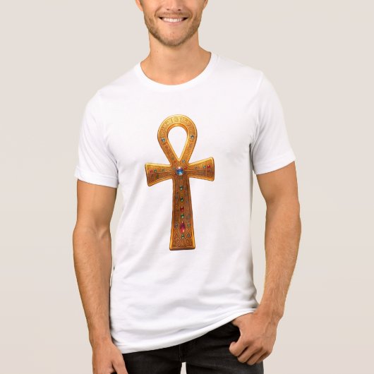 Ankh Symbol Bedeutung – Schlüssel des Lebens´6 トライブレンドTシャツ (正面)