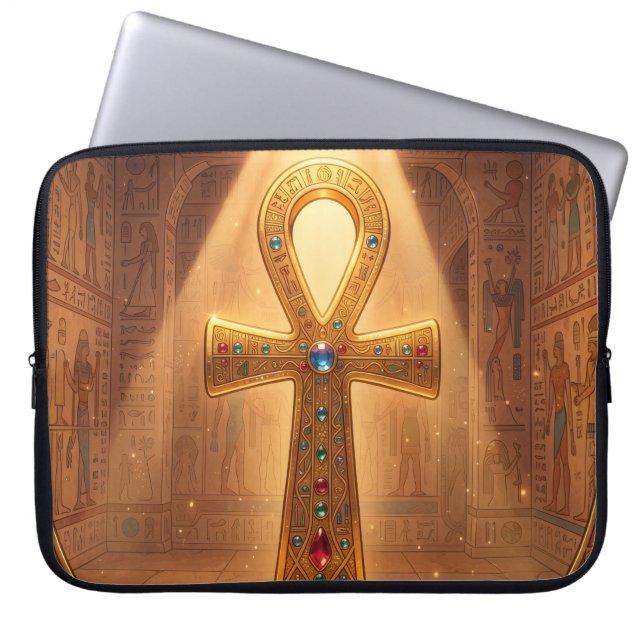 Ankh Symbol Bedeutung – Schlüssel des Lebens´6 ラップトップスリーブ (正面)
