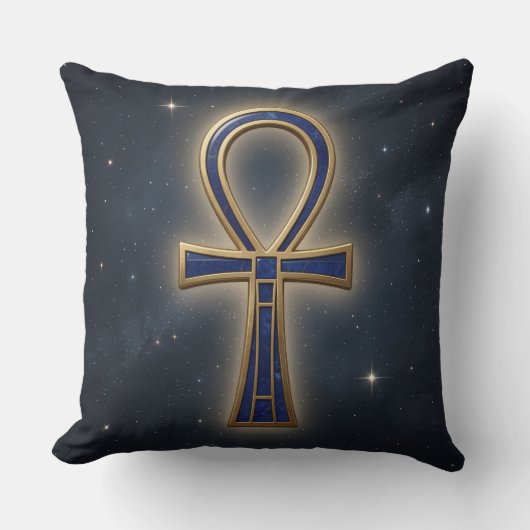 Ankh Symbol Bedeutung – Schlüssel des Lebens´7 クッション (正面)