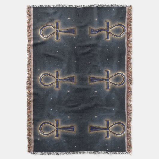 Ankh Symbol Bedeutung – Schlüssel des Lebens´7 スローブランケット (正面縦)