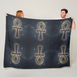 Ankh Symbol Bedeutung – Schlüssel des Lebens´7 フリースブランケット