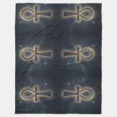 Ankh Symbol Bedeutung – Schlüssel des Lebens´7 フリースブランケット (正面)