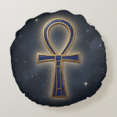 Ankh Symbol Bedeutung – Schlüssel des Lebens´7 ラウンドクッション (裏面)