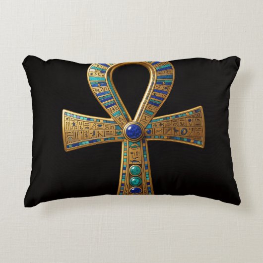 Ankh Symbol Bedeutung – Schlüssel des Lebens´8 アクセントクッション (正面)