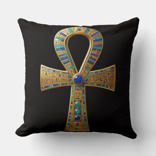Ankh Symbol Bedeutung – Schlüssel des Lebens´8 クッション (正面)