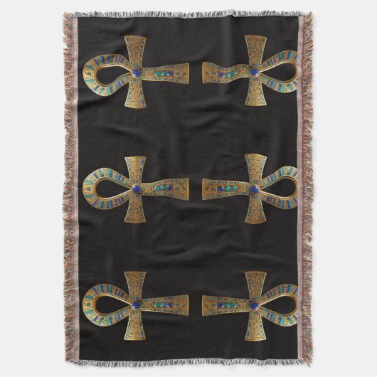 Ankh Symbol Bedeutung – Schlüssel des Lebens´8 スローブランケット (正面縦)