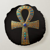 Ankh Symbol Bedeutung – Schlüssel des Lebens´8 ラウンドクッション (裏面)