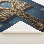 Ankh Symbol Meaning – Key of Life´10 シェルパブランケット (3/4)