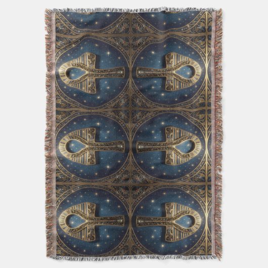 Ankh Symbol Meaning – Key of Life´10 スローブランケット (正面縦)