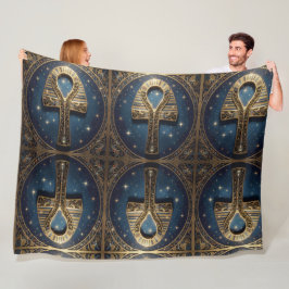 Ankh Symbol Meaning – Key of Life´10 フリースブランケット