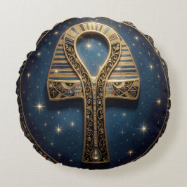 Ankh Symbol Meaning – Key of Life´10 ラウンドクッション