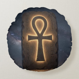 Ankh Symbol Meaning – Key of Life´12 ラウンドクッション
