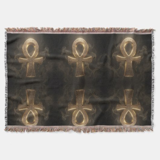 Ankh Symbol Meaning – Key of Life´1 スローブランケット (正面)