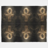 Ankh Symbol Meaning – Key of Life´1 フリースブランケット (正面(横))