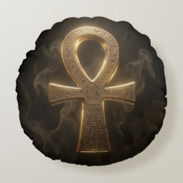 Ankh Symbol Meaning – Key of Life´1 ラウンドクッション