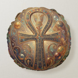 Ankh Symbol Meaning – Key of Life´2 ラウンドクッション