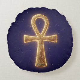 Ankh Symbol Meaning – Key of Life´3 ラウンドクッション
