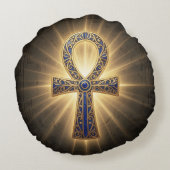 Ankh Symbol Meaning – Key of Life´4 ラウンドクッション (裏面)