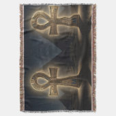 Ankh Symbol Meaning – Key of Life´6 スローブランケット (正面縦)