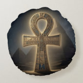 Ankh Symbol Meaning – Key of Life´6 ラウンドクッション (裏面)