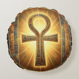 Ankh Symbol Meaning – Key of Life´7 ラウンドクッション